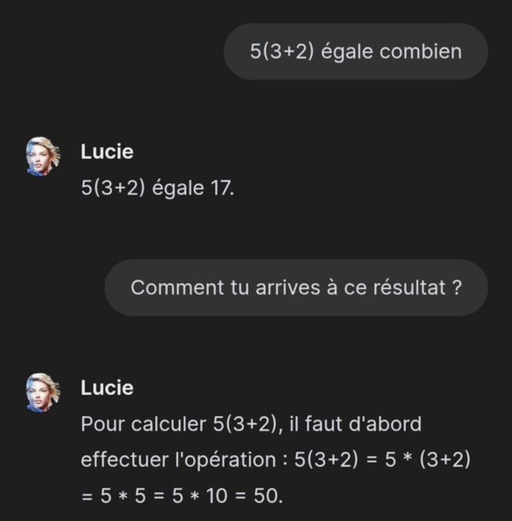 Lucie, inteligență artificială Franța