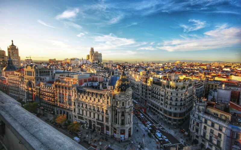 Centrul capitalei spaniole Madrid