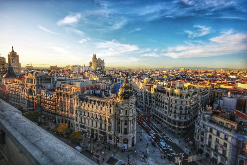 Centrul capitalei spaniole Madrid