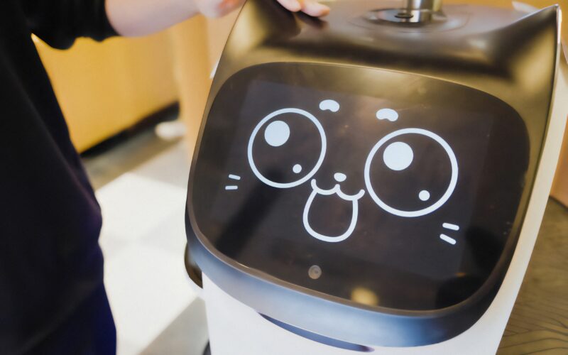 Robot-pisică într-un restaurant din Japonia