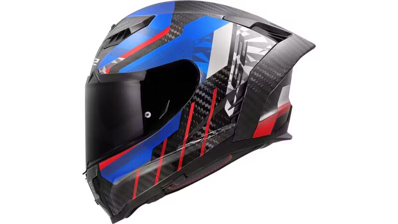 noua casca integrala din fibra de carbon LS2 dragon cu aspect si design sportiv