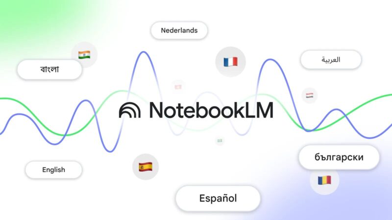 serviciul notebooklm de la google este disponibil in mai multe limbi