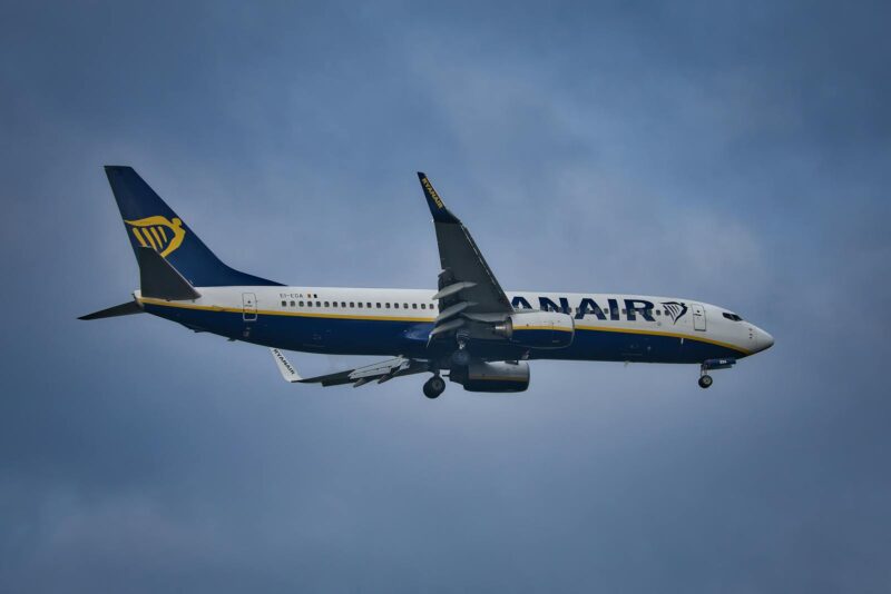 Aeronava a companiei aeriene Ryanair