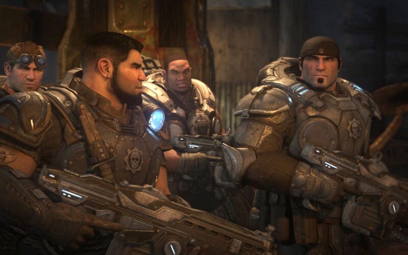 Screenshot dintr-un cutscene din jocul video Gears of War
