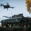 Dronă versus tanc