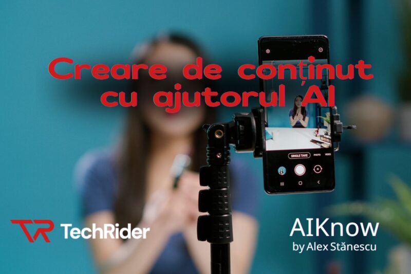Colaj Techrider pentru podcastul AIKnow