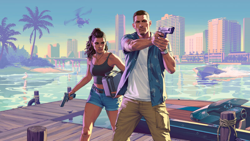Captura de ecran din timpul trailer-ului pentru jocul video "Grand Theft Auto VI"