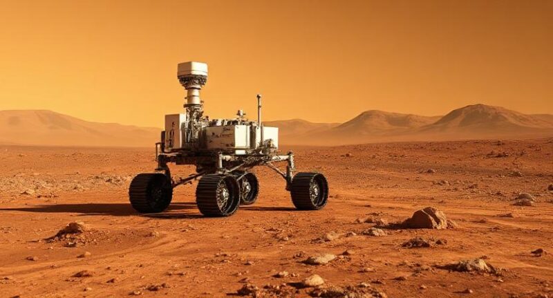 Rover pe suprafața planetei Marte