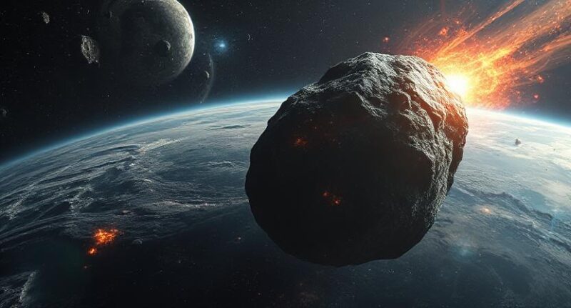 Asteroid care se îndreaptă spre Terra primordială