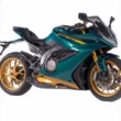 motocicleta sportiva mitt verde