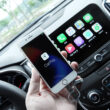 sistem infotainment masini impreuna cu telefon aferent