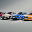 toate generatiile de skoda fabia insirate intr- singura poza