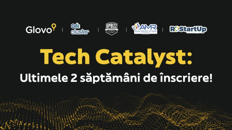 banner cu informatii despre competitia tech catalyst