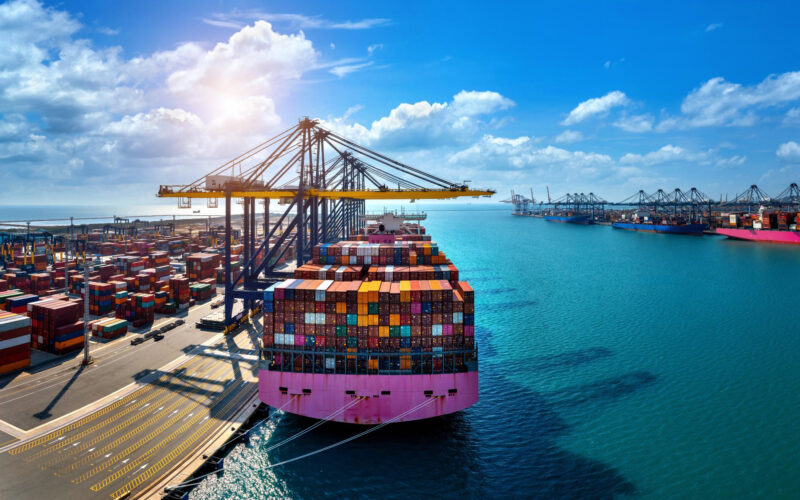 nava cargo intr-un port
