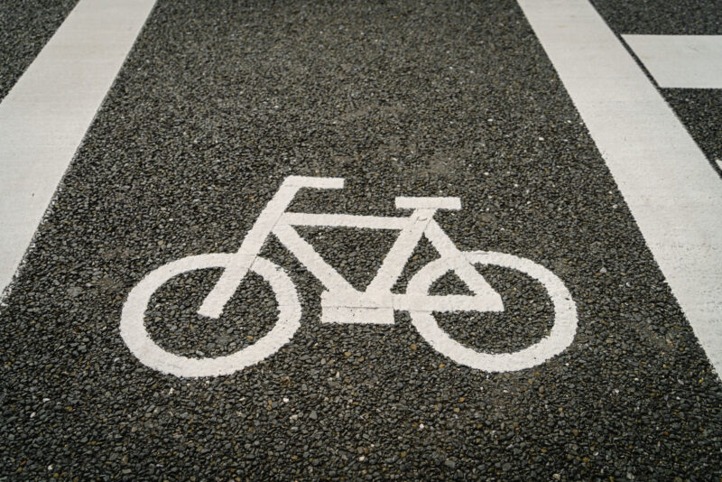 marcaj de pista de bicicleta