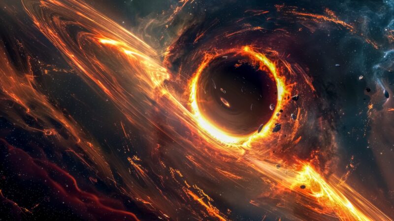 Gaură neagră super masivă la marginea unei galaxii