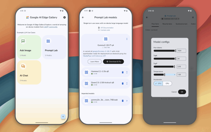 Google a lansat o aplicație care vă permite să descărcați și să rulați modele AI pe smartphone Android