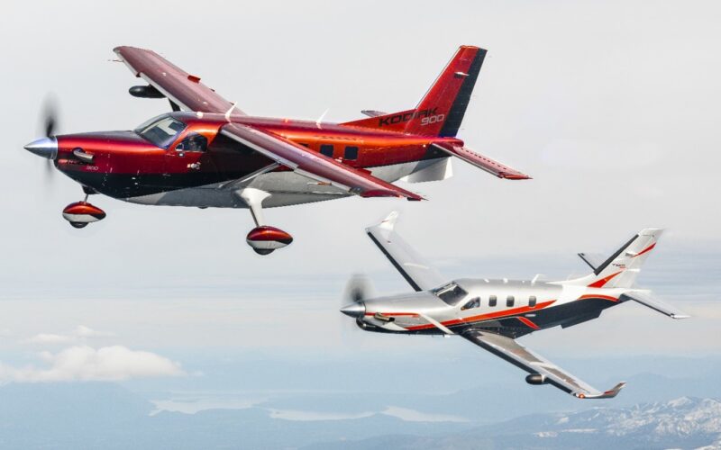 avioane de mici dimensiuni, model Kodiak, produse de Daher in zbor