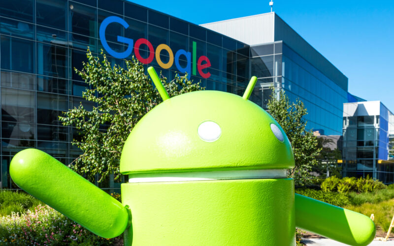 mascota android langa sediul google
