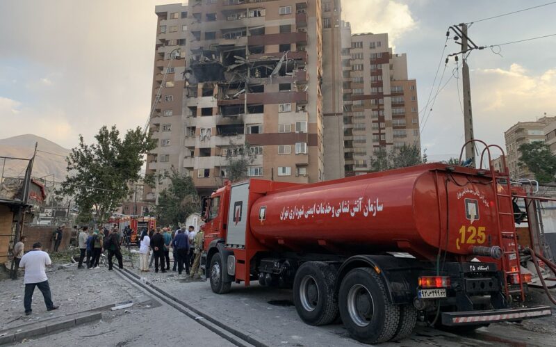 cladire din teheran atacata de israel