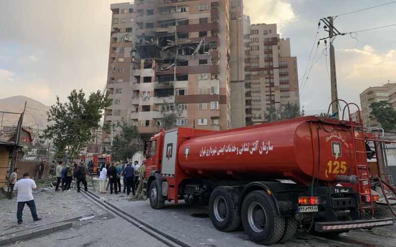 cladire din teheran atacata de israel