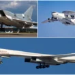 colaj cu bombardiere strategice rusesti si un avion awacs