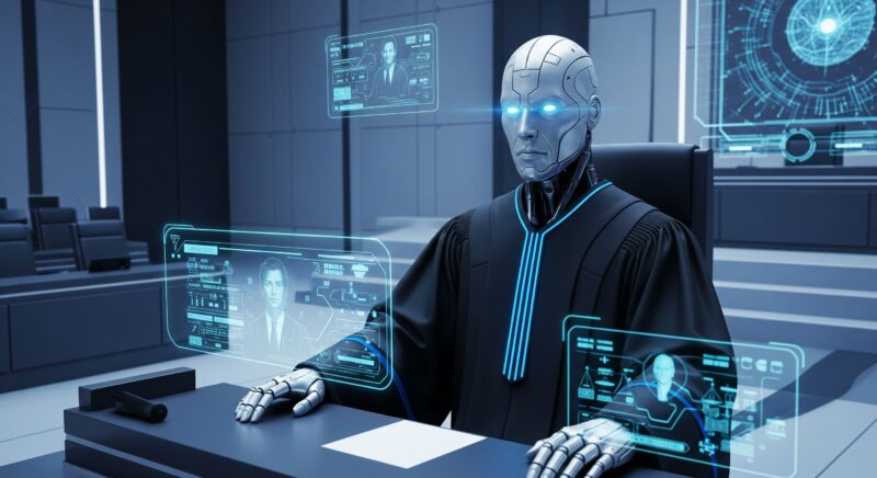 ilustratie cu un judecator ai