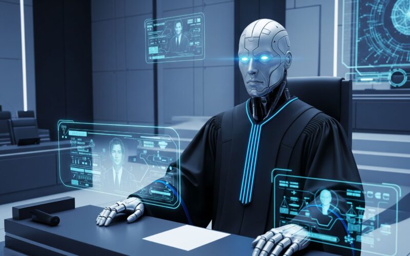 ilustratie cu un judecator ai