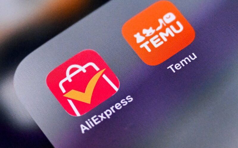 iconitele aplicatiilor aliexpress si temu
