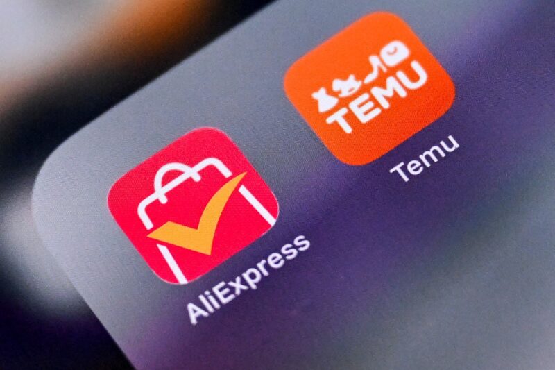 iconitele aplicatiilor aliexpress si temu