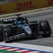 George Russel în monopostul mercedes F1