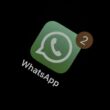 iconita aplicatiei whatsapp pe un ecran