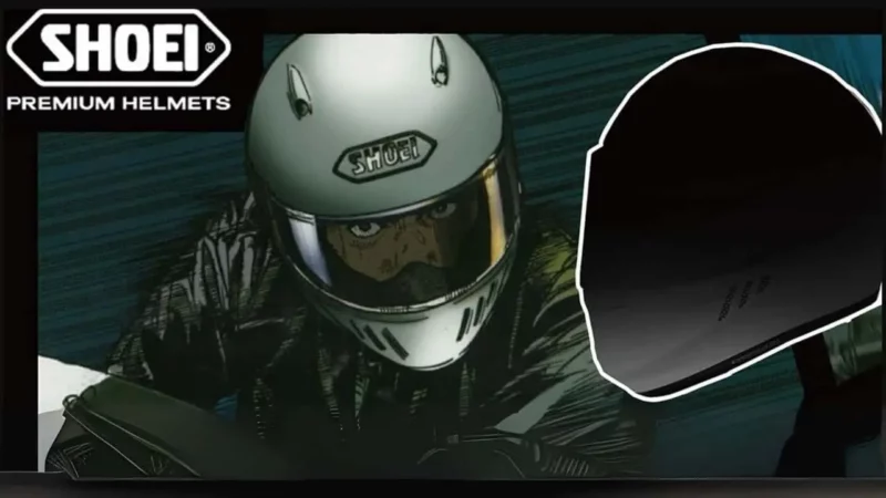casca moto desenata ca un desene animat