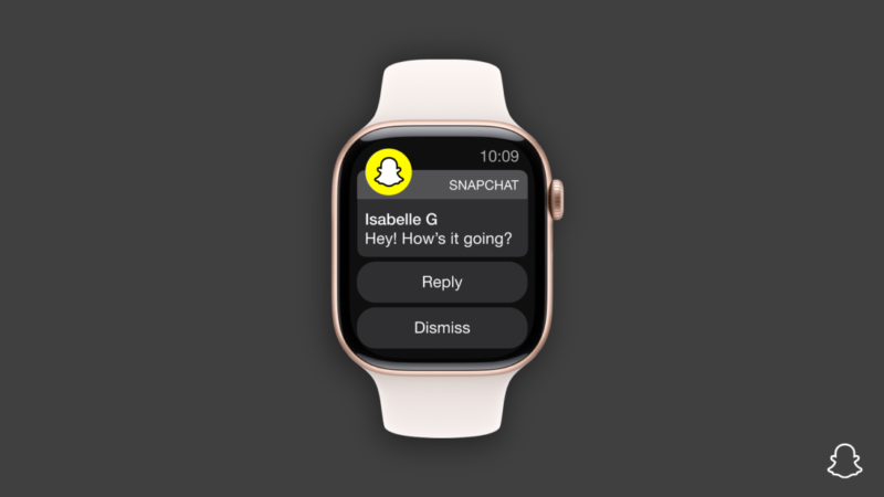 aplicatia snapchat ruland pe un apple watch