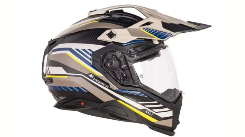 casca moto adventure multicolora