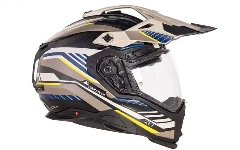casca moto adventure multicolora