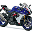motocicleta super sport abastru cu alb