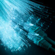 mufe ethernet alaturi de cabluri de fibra optica