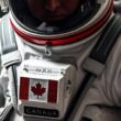 Costum spațial cu sigla Canadei
