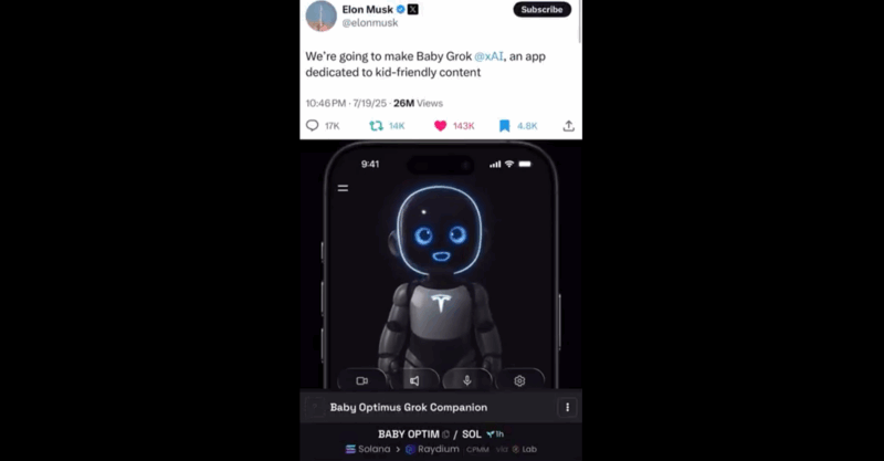 Aplicatia Baby Grok, dezvoltată de compania xAI a lui Elon Musk