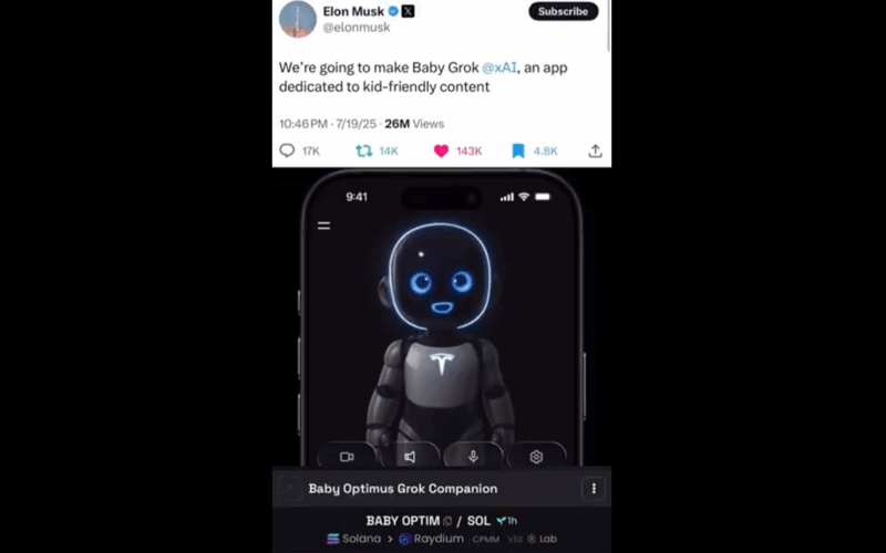 Aplicatia Baby Grok, dezvoltată de compania xAI a lui Elon Musk