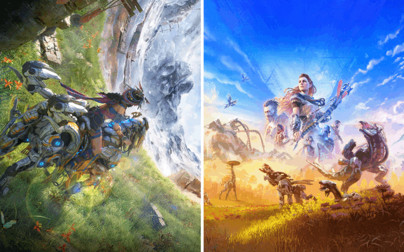 Comparație între Horizon Zero Dawn Remaster și Light of Mortiram.