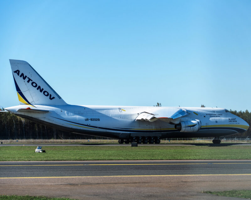 Avionul, surprins pe Aeroportul din Tallinn
