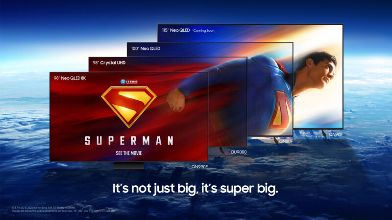 Samsung lansează Super Big TV dedicat lui SUperman