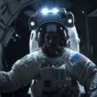 Astronaut american în spațiul cosmic