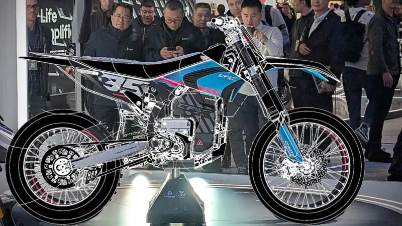 motocicleta elecrica de tipul off-road prezentata