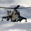 elicopter mil-24 in zbor