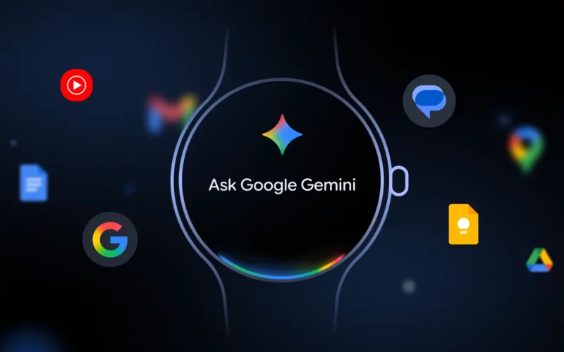 gemini pe un ceas cu wear os