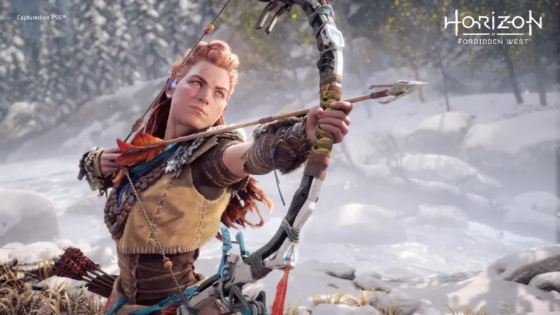 Aloy, persoanaj din franciza de jocuri video Horizon, de pe consolele Playstation