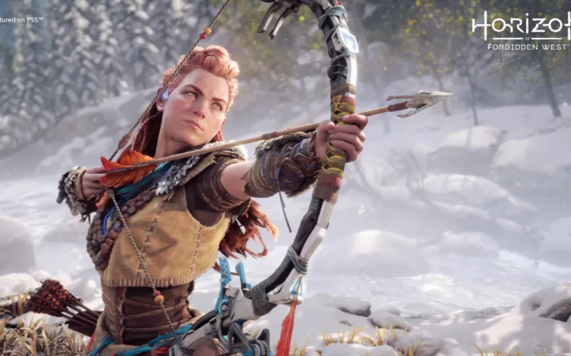 Aloy, persoanaj din franciza de jocuri video Horizon, de pe consolele Playstation